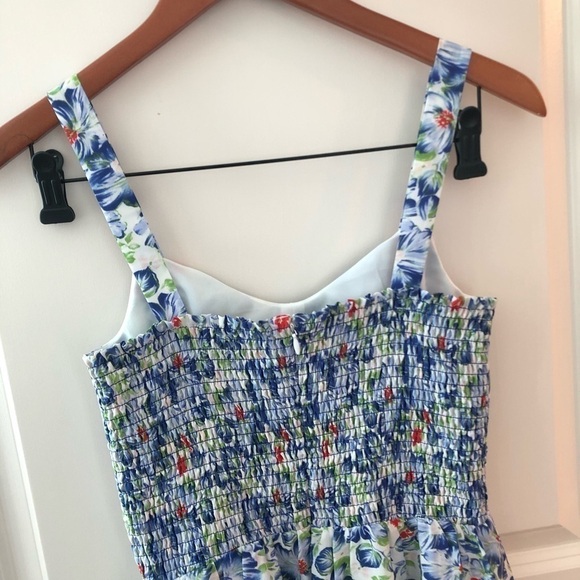 Joie Silk Latelle Porcelain Smocked Dress Size XS - Picture 10 of 16